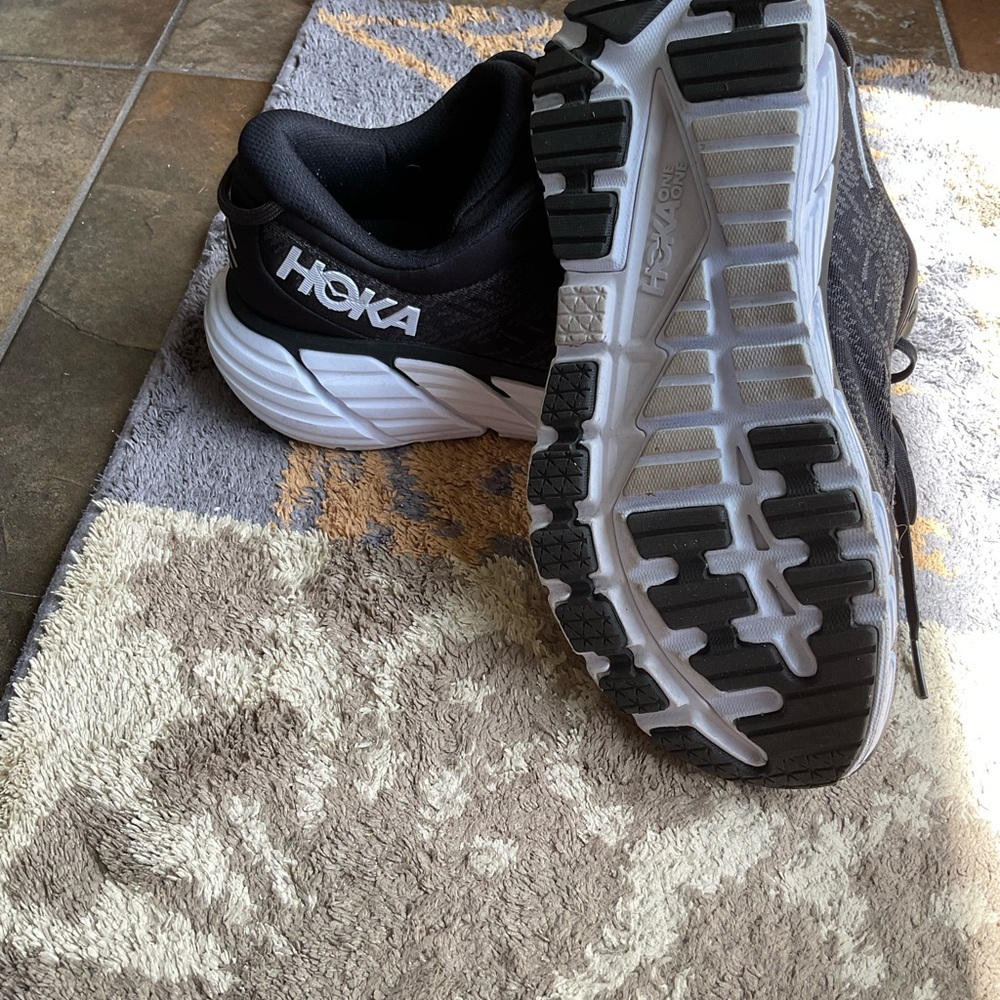 HOKA running shoes in hard to find black